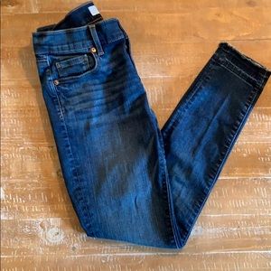 Modern Unpicked Button Fly Skinny Jeans